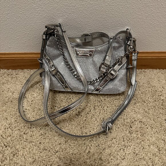 Aldo Silver Rhinestone Purse NWOT - Picture 1 of 8